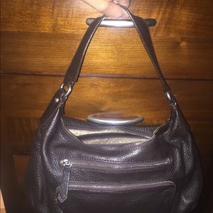Cole Haan brown leather hobo